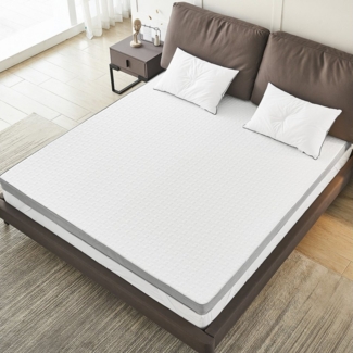 Matratzenauflage Matratzen Topper 7.5cm Höhe Gel Memoryschaum mit Bändern H2-H3 Vesgantti, 140X200 CM