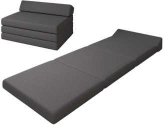 Klappmatratze Premium Klappmatratze mit Kopfteil, sunnypillow,.