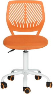 Homy Casa Bürostuhl Schreibtischstuhl Orange Stoffsitz ergonomisch Drehstuhl