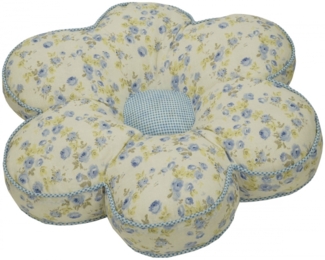 Stuhlauflage Blume blau ca. Ø 42 cm – Sitzpolster