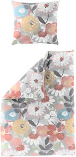 BIERBAUM Bettwäsche Mako-Satin bunt BL 135x200 cm bunt Bettbezug Bettzeug