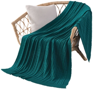 Einschlagdecke Weiche gestrickte Wolldecke, Sofadecke, Schlafdecke, zggzerg, Baumwollgewebe