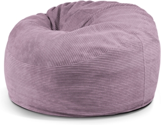 Schaumstoffsitzsack ‘OM 110‘, Bezugstoff - Waves, 100% Polyester, Lilac, 75x110x110 cm.