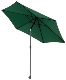 SeedWave Sonnenschirm mit wasserdichtem Polyester, 360°Drehung, einfache Kurbel, 264x264 cm, stabiler 12-Rippenrahmen, für Balkon, Garten oder Strand