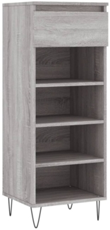 vidaXL Schuhschrank Grau Sonoma 40x36x105 cm Holzwerkstoff 831466