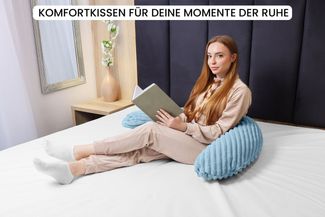 Amilian Stillkissen XXL 170 cm - Seitenschläferkissen - Schwangerschaftskissen, komfortables Pregnancy Pillow mit abnehmbarem Bezug, Schlafkissen für Seitenlage, Lagerungskissen für Schwangere und Stillzeit