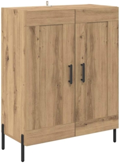 vidaXL Sideboard Artisan-Eiche 69,5 x 34 x 90 cm Verbundholz und Eisen 881604