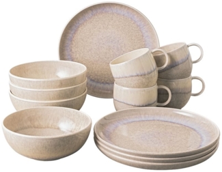 like. by Villeroy & Boch Perlemor Sand Frühstücks-Set für 4 Personen / 12 Teile