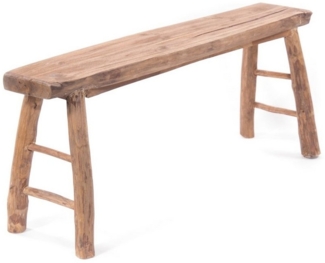 DESIGN DELIGHTS Sitzbank HOLZBANK "MALU 120", Holz massivholz, 120 cm, Baumkante Sitzbank