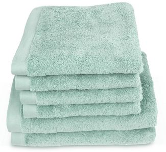 herzbach home Handtuch Set Pura, (6-St), 6er Set, 550g/m², Premium-Qualität, 100% Baumwolle, einfarbig