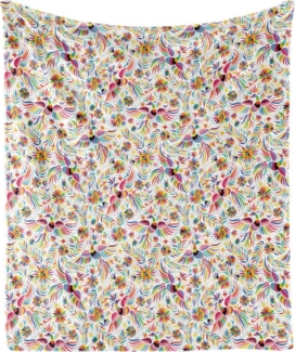 Wohndecke Gemütlicher Plüsch für den Innen- und Außenbereich, Abakuhaus, Mexikaner Bunte Natur Ethnische