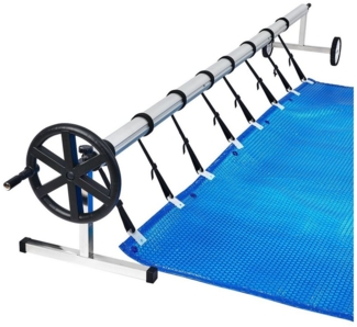 AUFUN Pool-Abdeckplane Pool Aufroller Premium Aufrollsystem 3m - 5,70m (für Solarplane mobiles Aufrollvorrichtung)