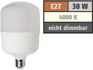 LED Lampe McShine ''BIG30'' E27, 30W, 2800lm, 100x191mm, neutralweiß