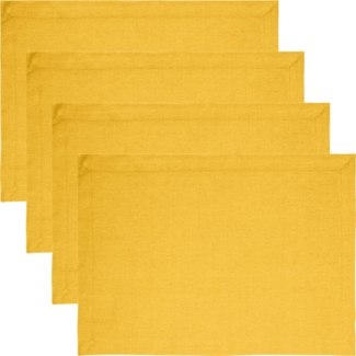 REDBEST Platzset Tischset "Tulsa" 4er-Pack, Baumwolle Uni
