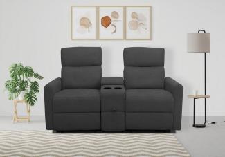 Home affaire 2-Sitzer Daoulas, 2er-Kinosofa, TV-Sessel, Multimedia-Sofa, Kinosofa mit Relaxfunktion, Getränkehalter und Stauraum