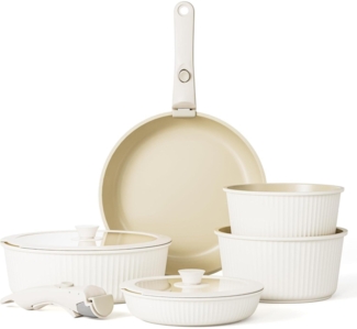 Induktion Töpfe Pfannen Set Deckeln Antihaft Granit Casseroles