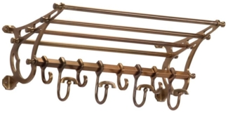 vidaXL Wandgarderobe mit Kleiderhaken Aluminium 357833