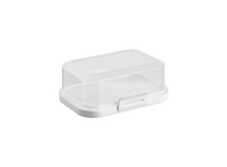 Engelland Butterdose Stapelbare Butter-/Käsedose, Kunststoff, (Vorteils-Set, 1-tlg, mit sicherem Klickverschluss), stapelbar, platzsparend, Ordnung im Kühlschrank, BPA-Frei, Mehrzweck