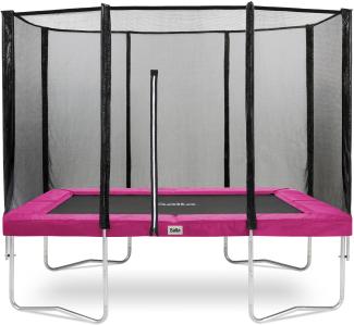 Salta 'Combo' Trampolin, pink, rechteckig, 305x214 cm, ab 5 Jahren, maximal belastbar bis 150 kg, inkl. Sicherheitsnetz