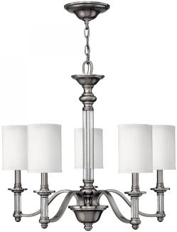 Elstead Lighting Sussex 5-Light Kronleuchter Nickel gebürstet 5-flammig E14