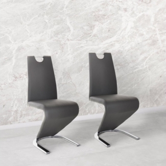 Home affaire Esszimmerstuhl Monza (Set, 2 St), Bezug in Kunstleder, Rückenlehne mit Griff zum einfachen Zurückziehen