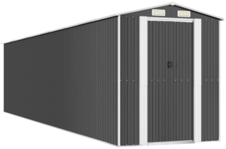 vidaXL Geräteschuppen Anthrazit 192x855x223 cm Verzinkter Stahl 3147457