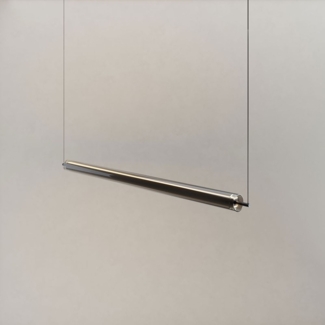 s.luce Ranya LED Up & Down Pendelleuchte mit Glas-Cover & Fernbedienung Schwarz, Rauch 130cm