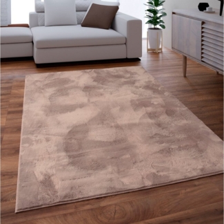 Paco Home Fellteppich Kunstfell Soft 380, rechteckig, Höhe: 14 mm, Langflor, Kuschelteppich - besonders weich, Uni-Farben