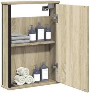 vidaXL Bad-Spiegelschrank Sonoma-Eiche 42x12x60 cm Holzwerkstoff 842432