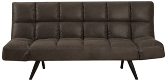 Bronx71 Schlafsofa 1,5-Sitzer Timo Eco-Leder anthrazit