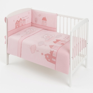 Kinderbett 60x120 komplett Bio MUFFI, rosa