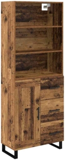 vidaXL Hochboard Wandmontiert Altholz 69,5 x 34 x 180 cm Holzwerkstoff 3415624