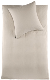 soma Bettwäsche Set Musselin 135x200 Baumwolle Natur natur, Baumwolle, 2 teilig, Geschenkidee atmungsaktiv weich sale Reißverschluss Partner Sommer