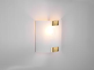 TRIO Leuchten LED Wandleuchte, LED wechselbar, Warmweiß, innen flach Lampenschirm-e Glas für Treppenhaus Designklassiker, Ø20cm