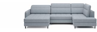 ELTAP 'Berrto' Ecksofa,, Hellblau, 300x130, Rechts