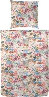 Primera Bettwäsche Primera Perkal-Bettwäsche Ernesta, Perkal, 2 teilig, mit einem verspielten Blumendesign
