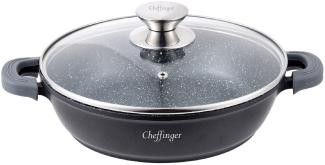 Cheffinger Kochtopf Servierpfanne Schmorpfanne Induktion Ø36cm Alu Guss Topf Pfanne