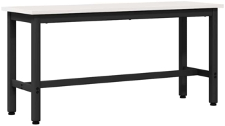 vidaXL Esstischbank Weiß 100 x 32,5 x 49 cm Massives Kiefernholz 873788