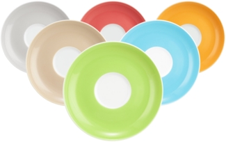 Seltmann Weiden Liberty Pure Colors Teeuntertasse ø 13 cm 6er Set - Mixed