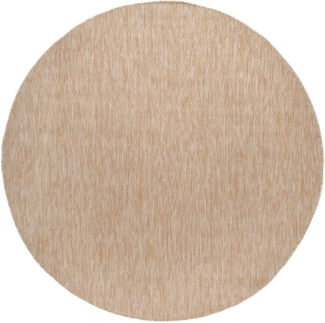 Bruno Banani Teppich Venezia, rund, Höhe: 4 mm, Flachgewebe, Sisal-Optik, meliert, UV-beständig, Outdoor geeignet