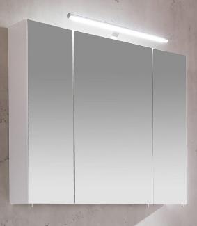 Schildmeyer Spiegelschrank Irene Breite 80 cm, 3-türig, LED-Beleuchtung, Schalter-/Steckdosenbox