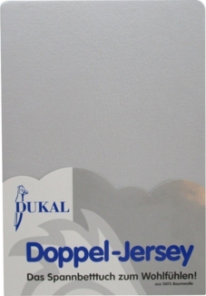DUKAL Spannbettlaken für Topper, max. Matratzenhöhe 10 cm, 100% Baumwolle, Doppel-Jersey, Gummizug: rundum, (1 Stück), 90x200 - 100x200 cm, aus hochwertigem Doppel-Jersey, Made in Germany