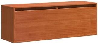 vidaXL Wandschrank Wachsbraun 100 x 30 x 35 cm Massivholz Kiefer 869861