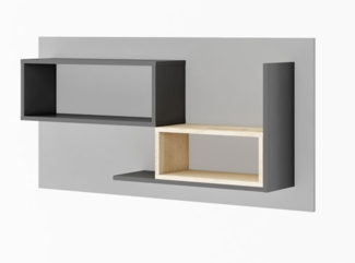 Wandregal "Pok" Hängeregl Regal 120cm graphit grau Buche Ibsen