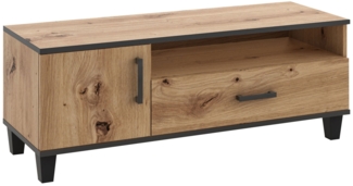Lowboard TV-Unterschrank Pola 120x40x51,5cm Artisan Eiche 1-türig