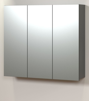 Badezimmer Spiegelschrank Bliss in grau 90 cm