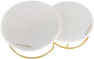 ECHTWERK Etagere Marmor Etagere, Marmor, für Obst, Käse und Dessert mit 2 Ebenen, Ø Marmorplatten ca. 17/ 20 cm