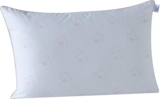 Yatas Bedding Baumwollkissen Cotton, Kissen 40x80 cm, Bauchschläfer, Rückenschläfer, Seitenschläfer, allergiker geeignet (Hausstauballergiker)