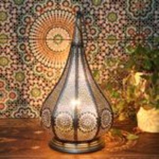 Orientalische Lampe Monza Silber