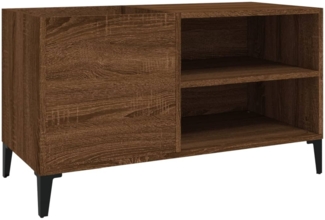 vidaXL Plattenschrank Braun Eichen-Optik 84,5x38x48 cm Holzwerkstoff 831956